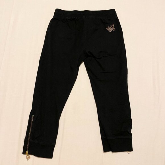 BCBG Cropped Sweat Pants Butterfly Womens Size Medium Capri Bottoms - Picture 12 of 16